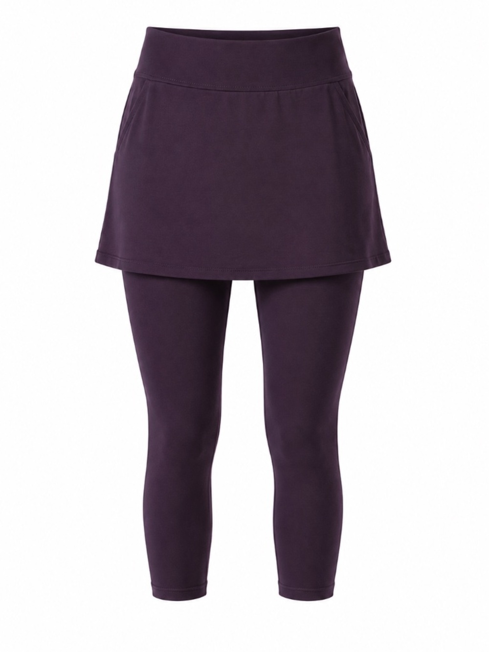 Legacy Plum Skirted Leggings Stretch Pull On Athleisure Pants M